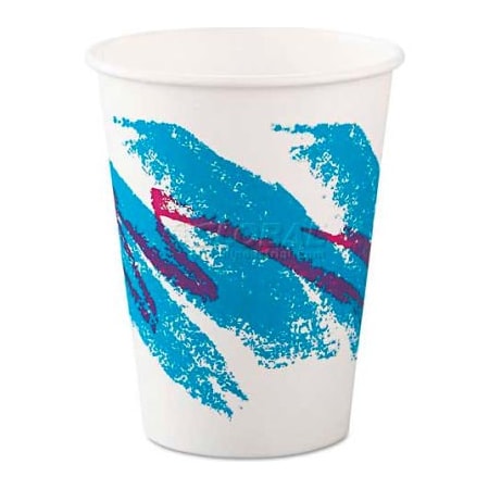 Solo SOLO¬Æ Jazz Hot Paper Cups, 12 Oz., Polycoated, Jazz Design, 50/Bag SCC 412JZJ